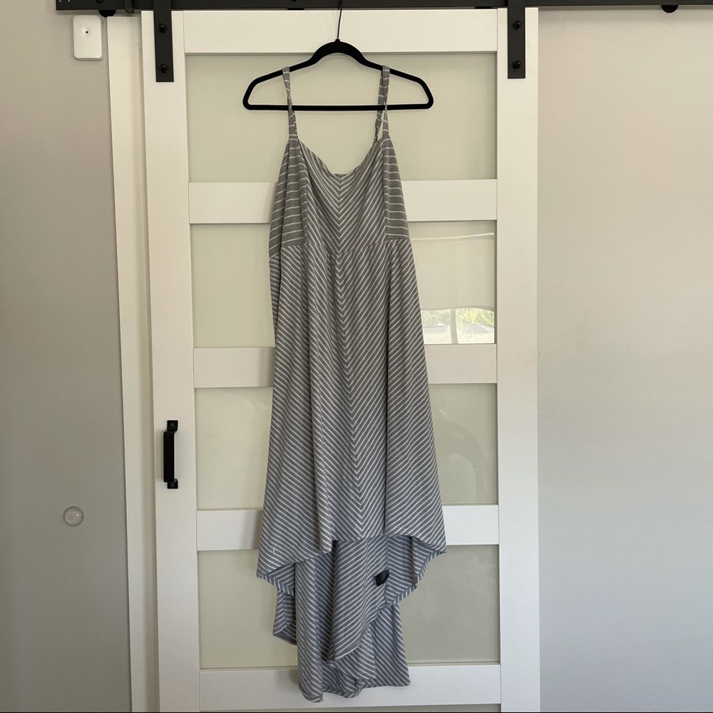 Grey striped Maxi